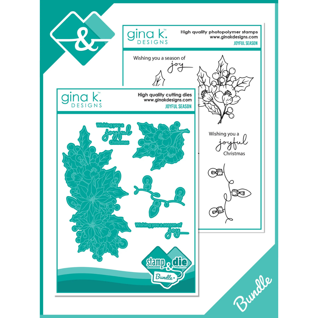 Gina K Designs - Joyful Season Stamp & Die Bundle