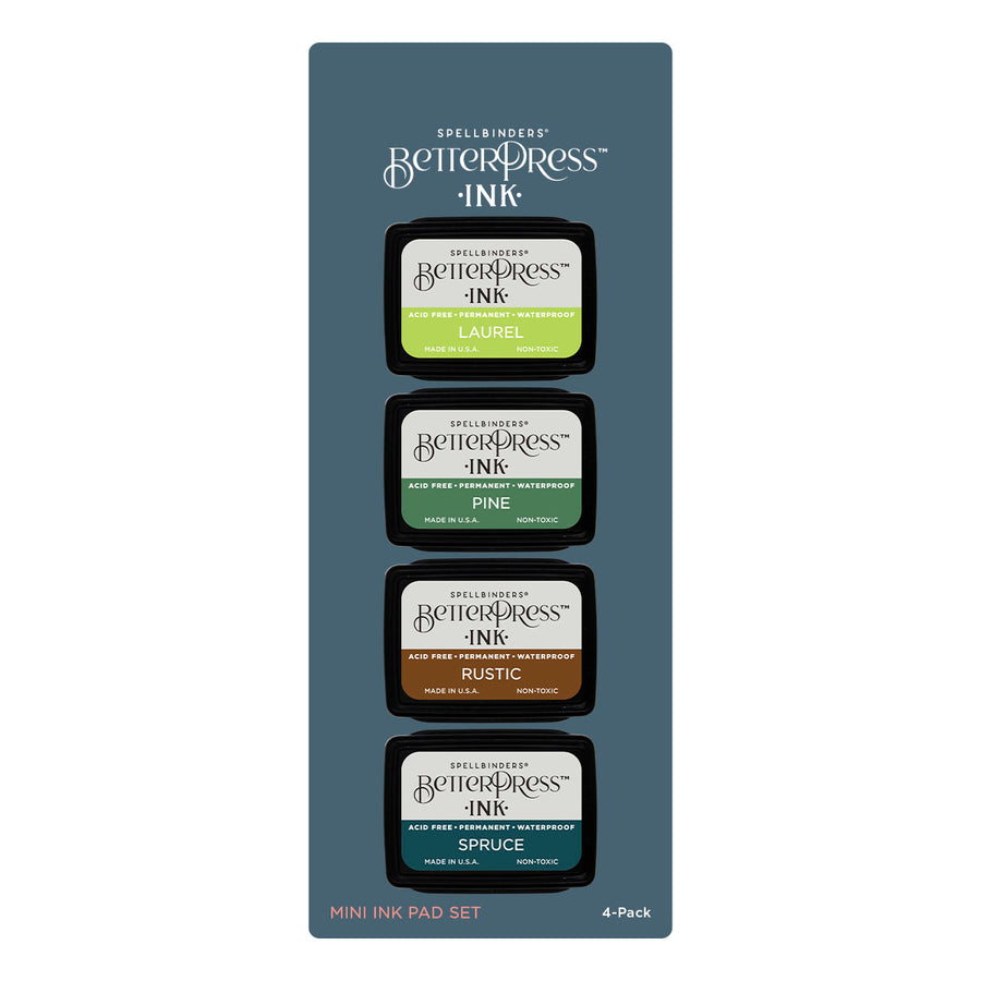 Spellbinders - Woodlands BetterPress Ink Mini Set - 4 Pack