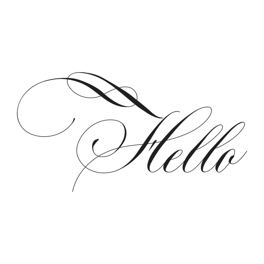 Spellbinders - Copperplate Hello Press Plate from the Copperplate Everyday Sentiments Collection by Paul Antonio