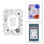 Spellbinders - Mirrored Arch Blooms Press Plate from the Mirrored Arch Collection