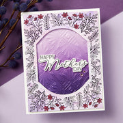 Spellbinders - Mother's & Father's Day Sentiments Press Plate from the Mirrored Arch Collection