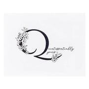 Spellbinders - Floral Q and Sentiment Press Plate from the Every Occasion Floral Alphabet Collection