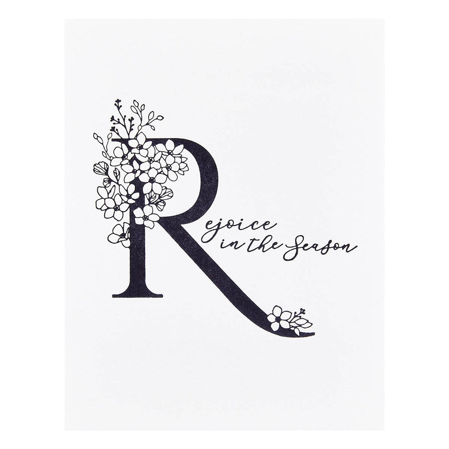 Spellbinders - Floral R and Sentiment Press Plate from the Every Occasion Floral Alphabet Collection