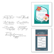 Spellbinders - New Beginnings Timeless Sentiments Press Plates from the Timeless Collection