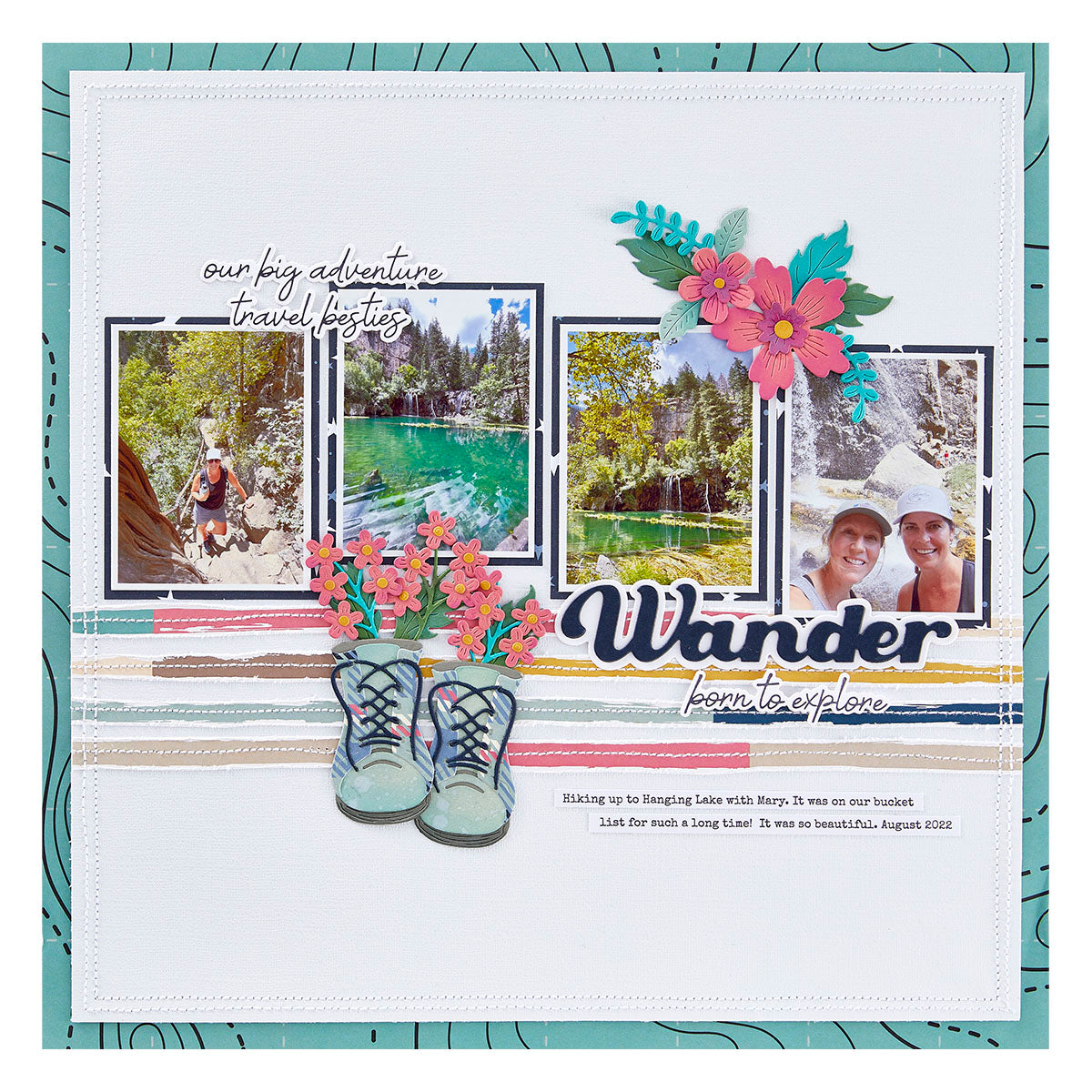 Spellbinders - Wander Sentiments Press Plate & Die Set from the Storytelling by Spellbinders Collection