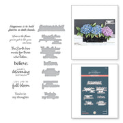 Spellbinders - Nature's Botanical Garden Sentiments Press Plate & Die Set from the Nature's Botanical Garden Collection by Susan Tierney-Cockburn