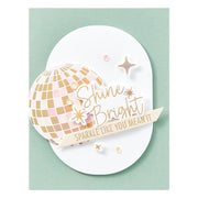 Spellbinders - Shine Bright Sentiment Strips Press Plate & Die Set from the Shine Bright Collection by Carissa Wiley