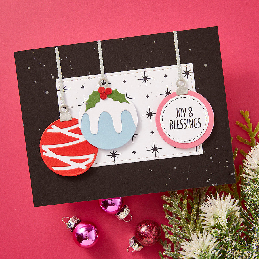 Spellbinders - Holiday Backgrounds Panels Press Plates from the Essential Holiday Collection by Lisa Horton