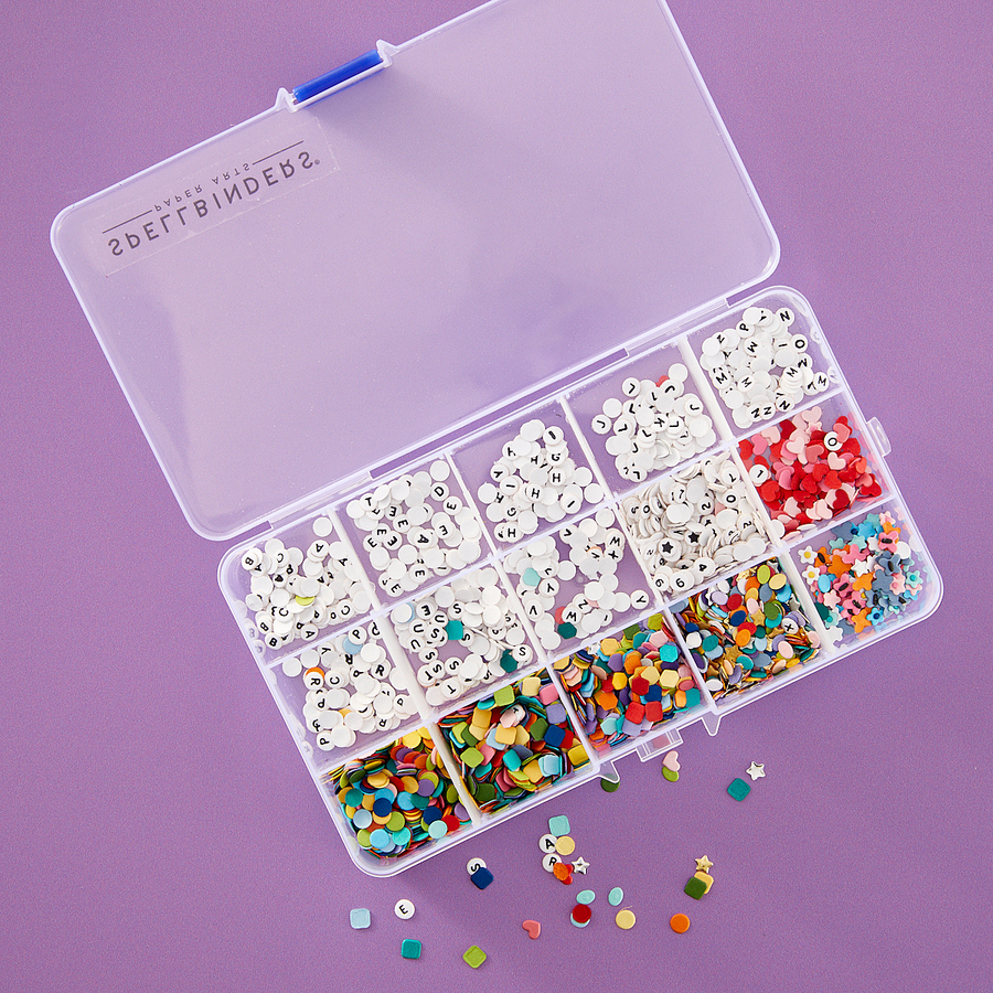 Spellbinders - Bestie Alphabet Beads Press Plate & Die Set from the Beads of Friendship Collection