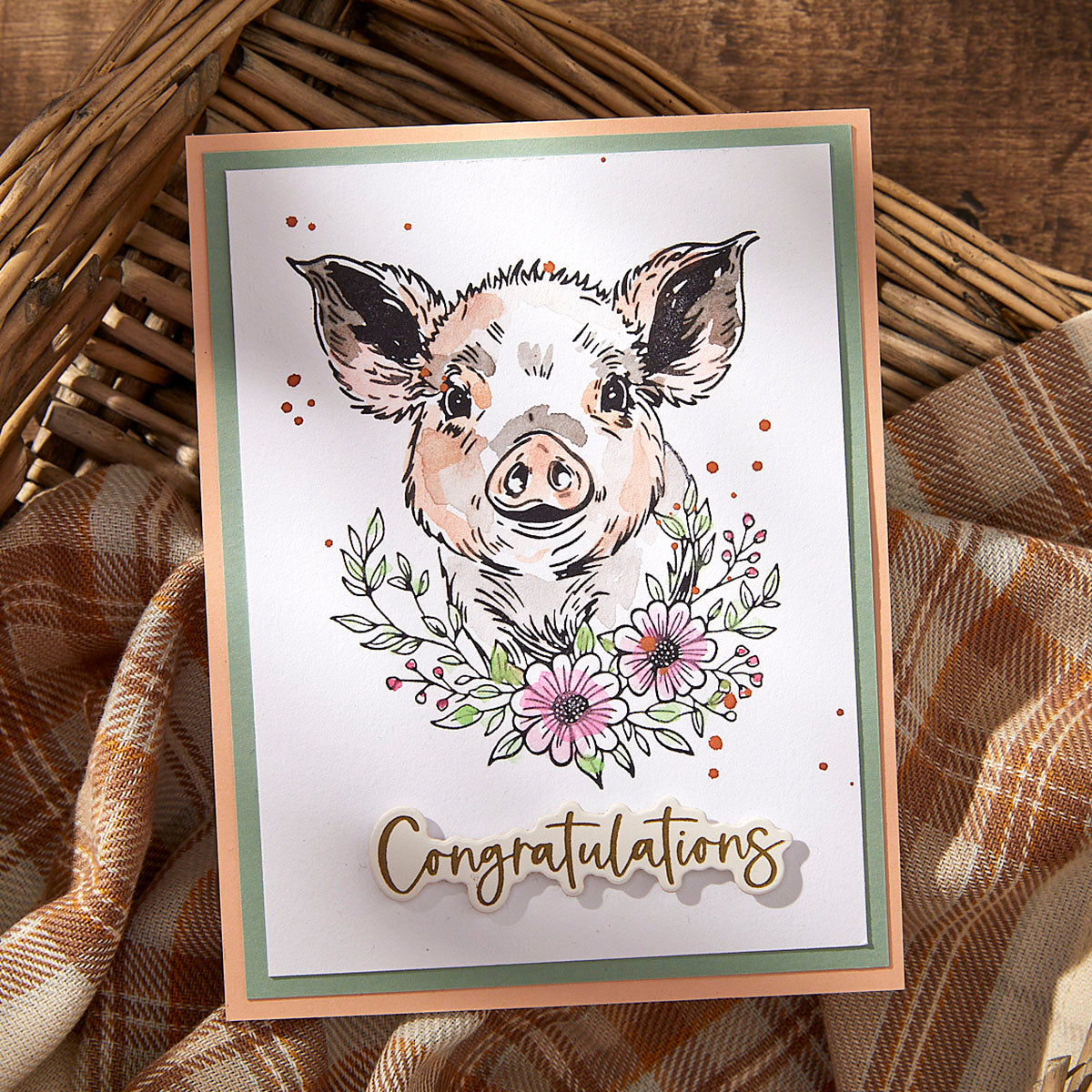 Spellbinders - Daisy BetterPress Plate & Die Set from the Justine's Farm Collection by Justine Dvorak