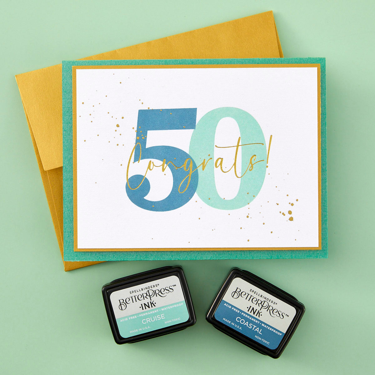 Spellbinders - Bold Color Mix Numbers Press Plates from the Color Mix Celebrations Collection