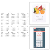 Spellbinders - 2025 DIY Calendar Press Plates from the Florals Through the Year Collection