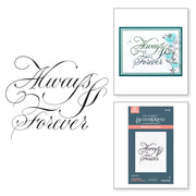 Spellbinders - Copperplate Always & Forever BetterPress Plate from the Copperplate On Your Wedding Day Collection by Paul Antonio