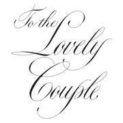 Spellbinders - Copperplate To the Lovely Couple BetterPress Plate from the Copperplate On Your Wedding Day Collection by Paul Antonio