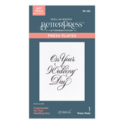 Spellbinders - BetterPress Copperplate On Your Wedding Day Sentiments Bundle