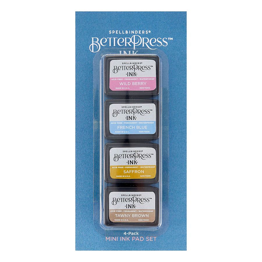 Spellbinders - Nature Tones BetterPress Ink Mini Set - 4 Pack