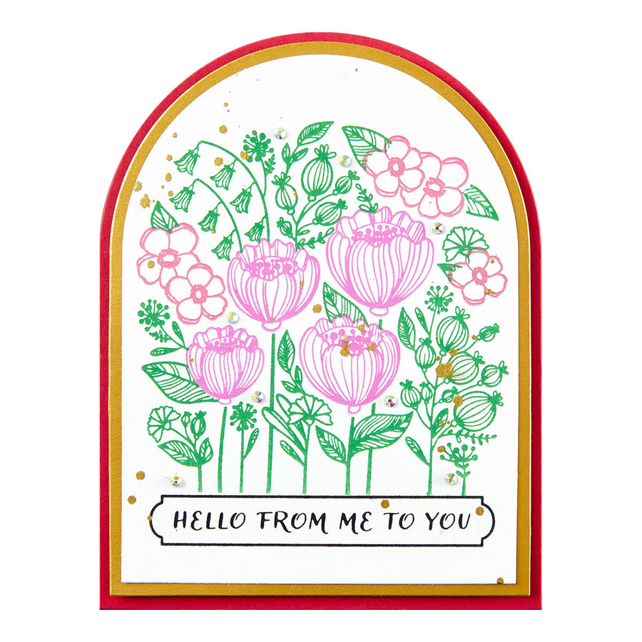 Spellbinders - Blooming Garden Press Plates from the BetterPress Place & Press Registration Collection