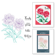 Spellbinders - Peony Perfection Registration Press Plates from the Cheers to You Collection