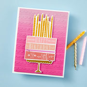 Spellbinders - BetterPress Society April 2024 (Birthday Layer Cake Registration Press Plates & Die Set)