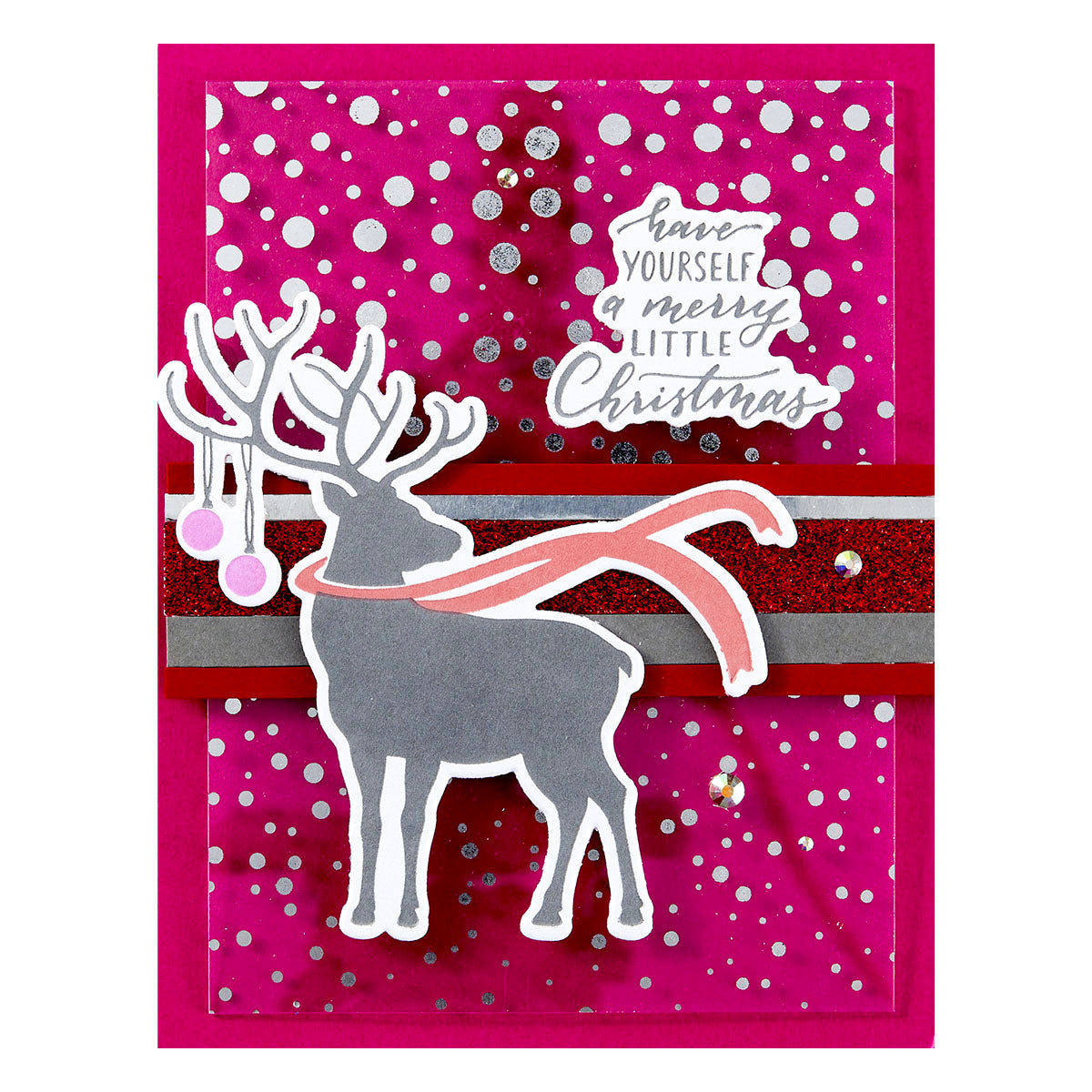 Spellbinders - Dashing Reindeer Registration Press Plate & Die Set from the Home for the Holidays Collection