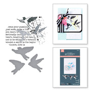 Spellbinders - Collaged Birds BetterPress Plates & Die Set from the Collaged Birds Collection by Dina Wakley