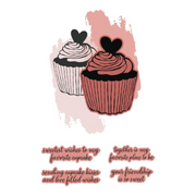 Spellbinders - BetterPress Society December 2024 (Cupcake Kisses BetterPress Plate & Die Set)