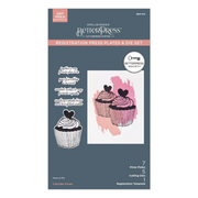 Spellbinders - BetterPress Society December 2024 (Cupcake Kisses BetterPress Plate & Die Set)