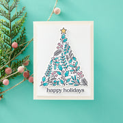 Spellbinders - BetterPress Society July 2024 (Winter Sprigs Tree and Add-On Stencil)