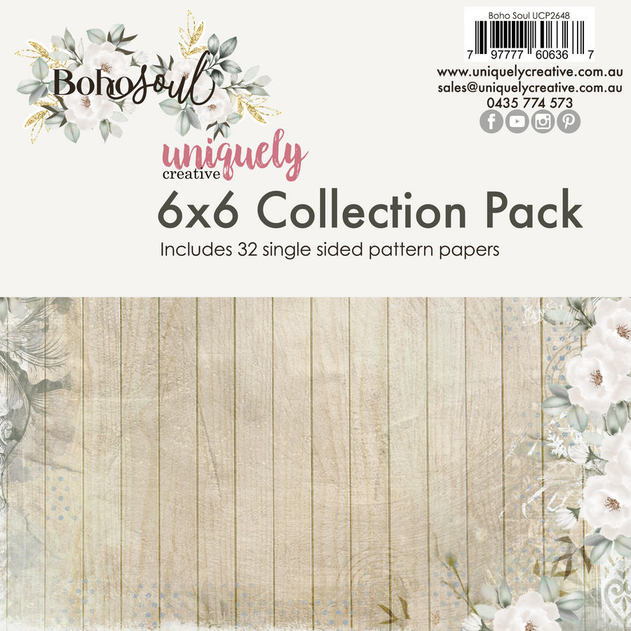 Uniquely Creative - Boho Soul 6" x 6" Collection Pack