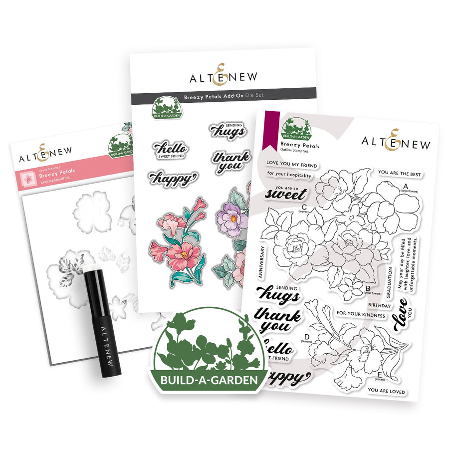 Altenew - Build-A-Garden: Breezy Petals and Add-on Die Bundle