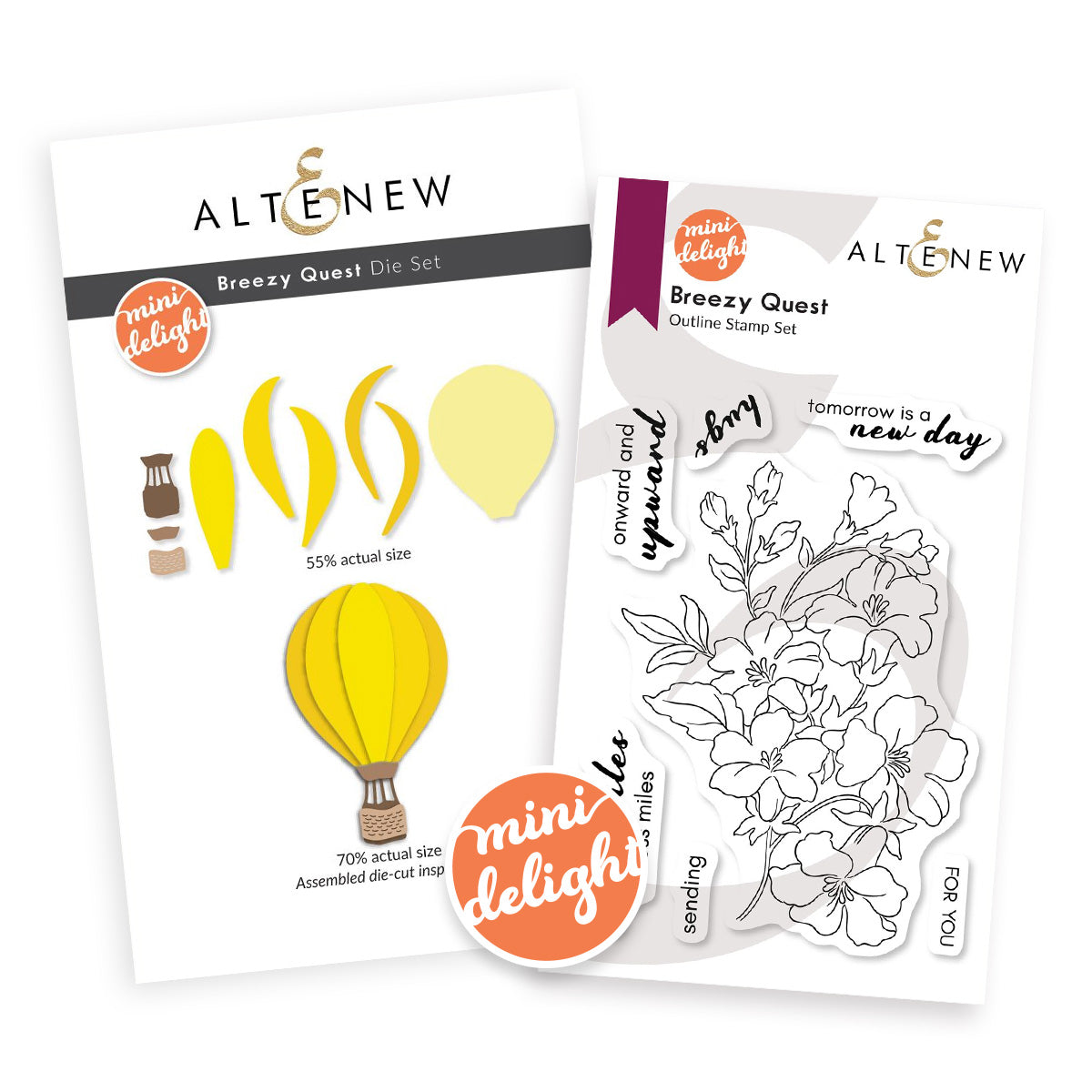 Altenew - Mini Delight: Breezy Quest Stamp & Die Set