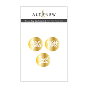 Altenew - Everyday Sentiments - Hot Foil Plate 2