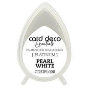 Couture Creations - Pearlescent Pearl White Card Deco Essentials Fast-Drying Pigment Ink Pad