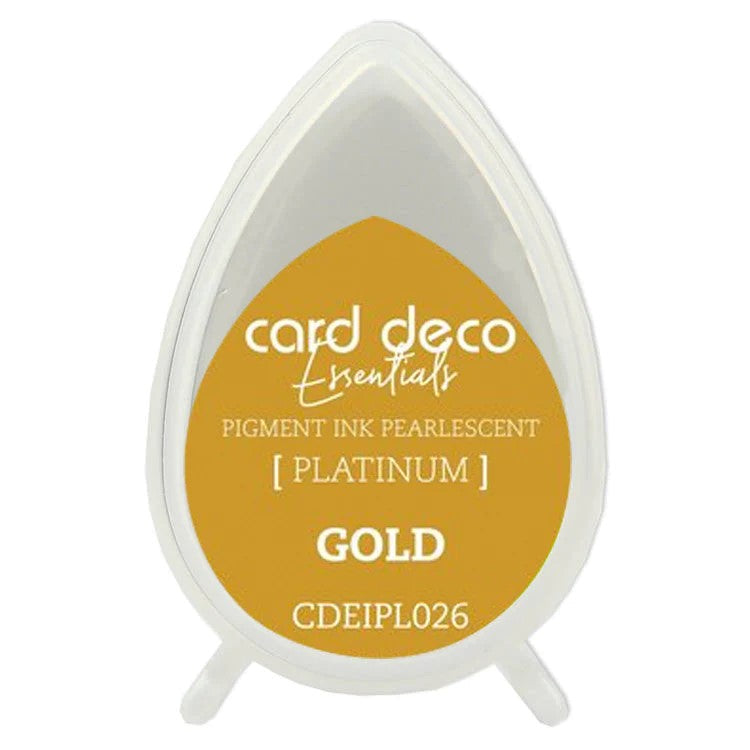 Couture Creations - Pearlescent Gold Card Deco Essentials Fast-Drying Pigment Ink Pad