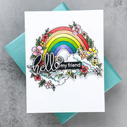 Hero Arts - Floral Rainbow and Cloud Stamps & Dies Bundle from the Chasing Rainbows Collection