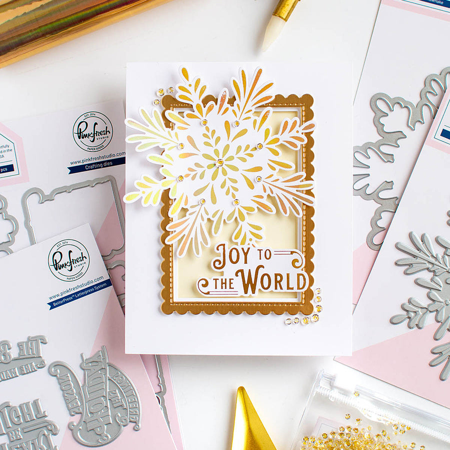 Pinkfresh Studio - Holiday Greetings Sentiments Stamp