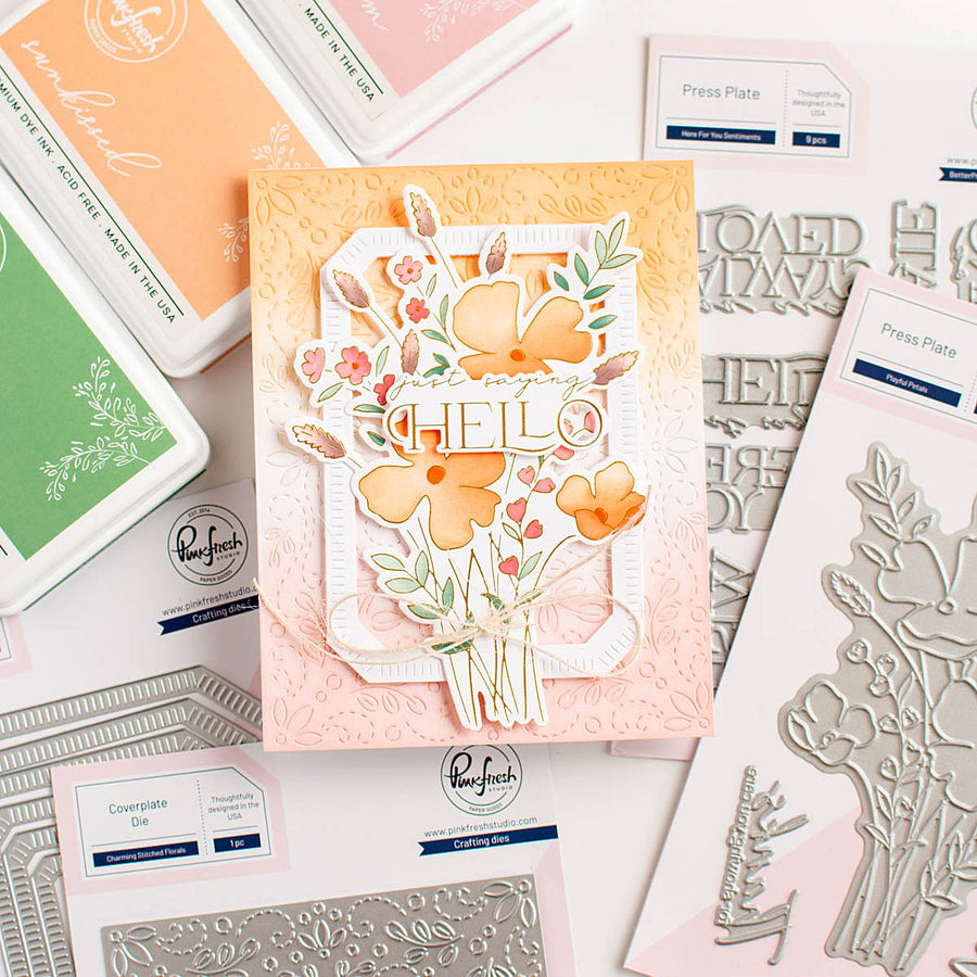 Pinkfresh Studio - Playful Petals Press Plate