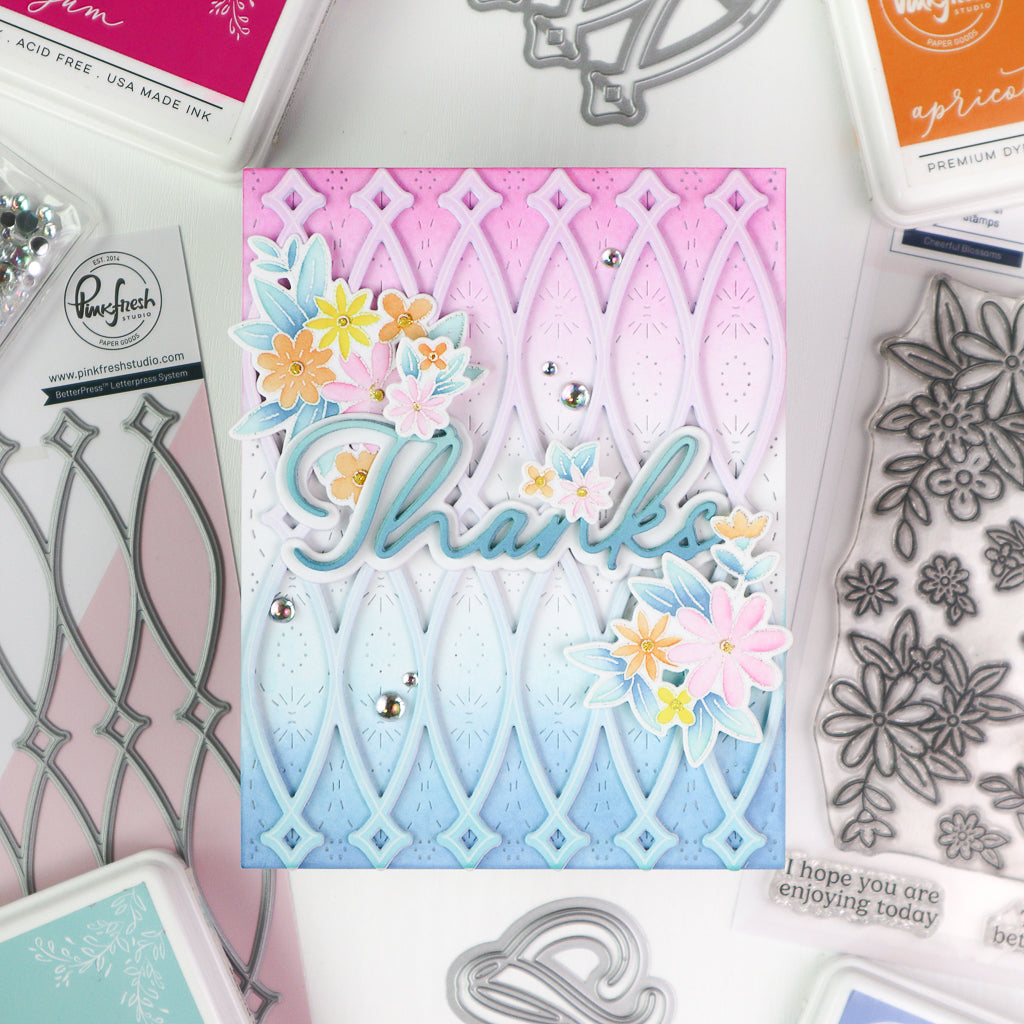 Pinkfresh Studio - Cheerful Blossoms Stamps