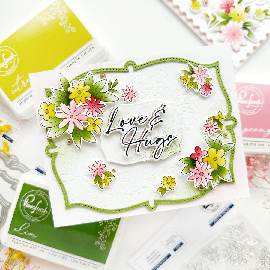 Pinkfresh Studio - Cheerful Blossoms Stencils