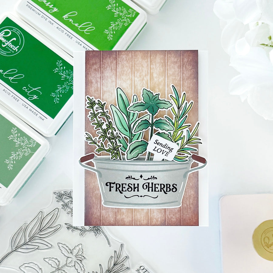 Pinkfresh Studio - Herb Garden Stencils