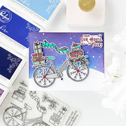 Pinkfresh Studio - Holiday Bicycle Stamp