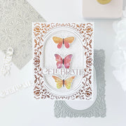 Pinkfresh Studio - Dainty Floral Frame Press Plate