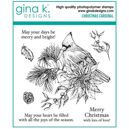 Gina K Designs Christmas Cardinal Stamps