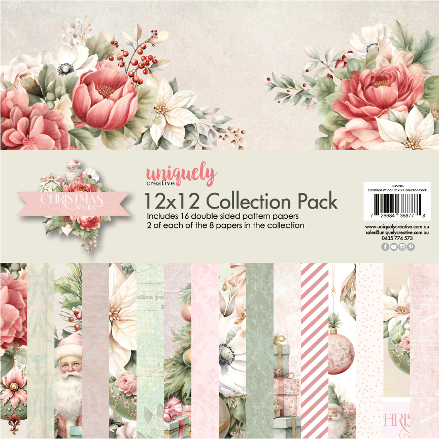 Uniquely Creative - 12" x 12" Christmas Wishes Collection Pack