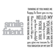 Hero Arts - Smile Friend Stamp & Cut XL