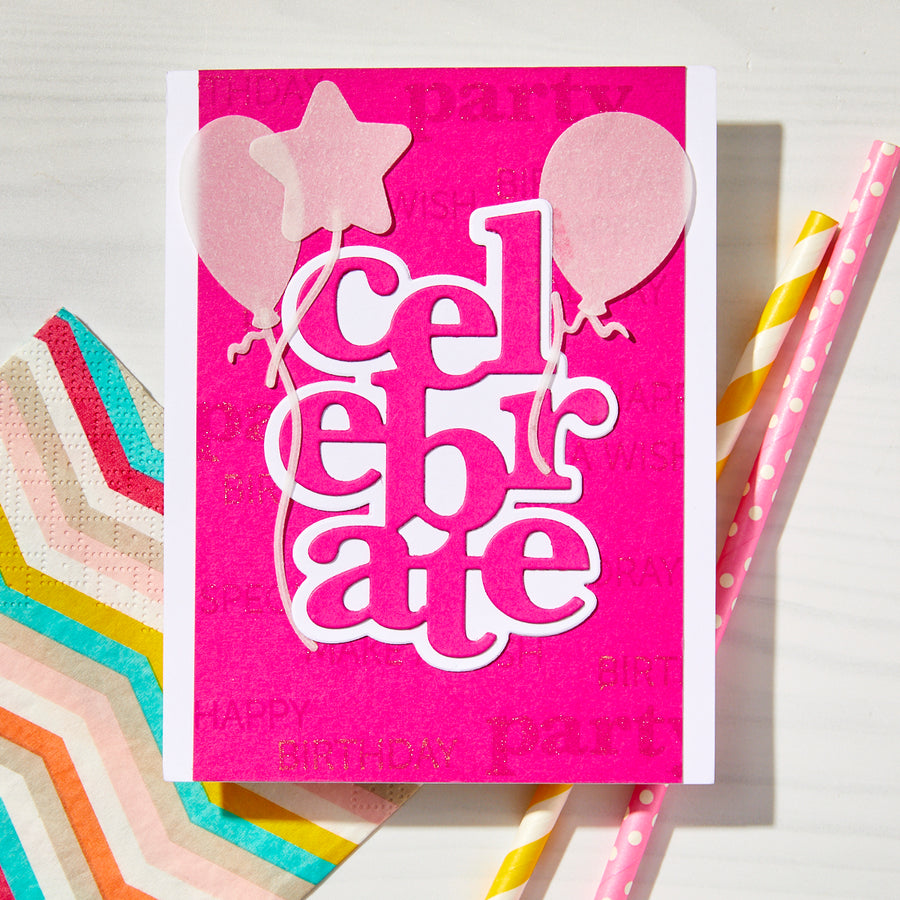 Hero Arts - It's Our Anniversary Stamp & Cut from the Let's Celebrate Collection