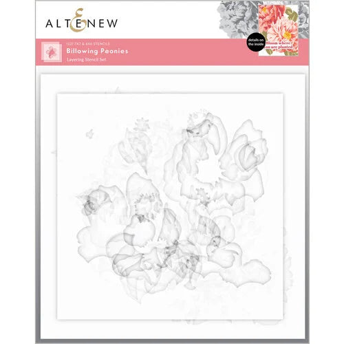 Altenew - Billowing Peonies Stencil Set