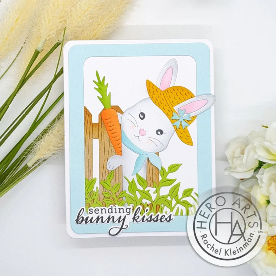 Hero Arts - Peeking Bunny Fancy Dies