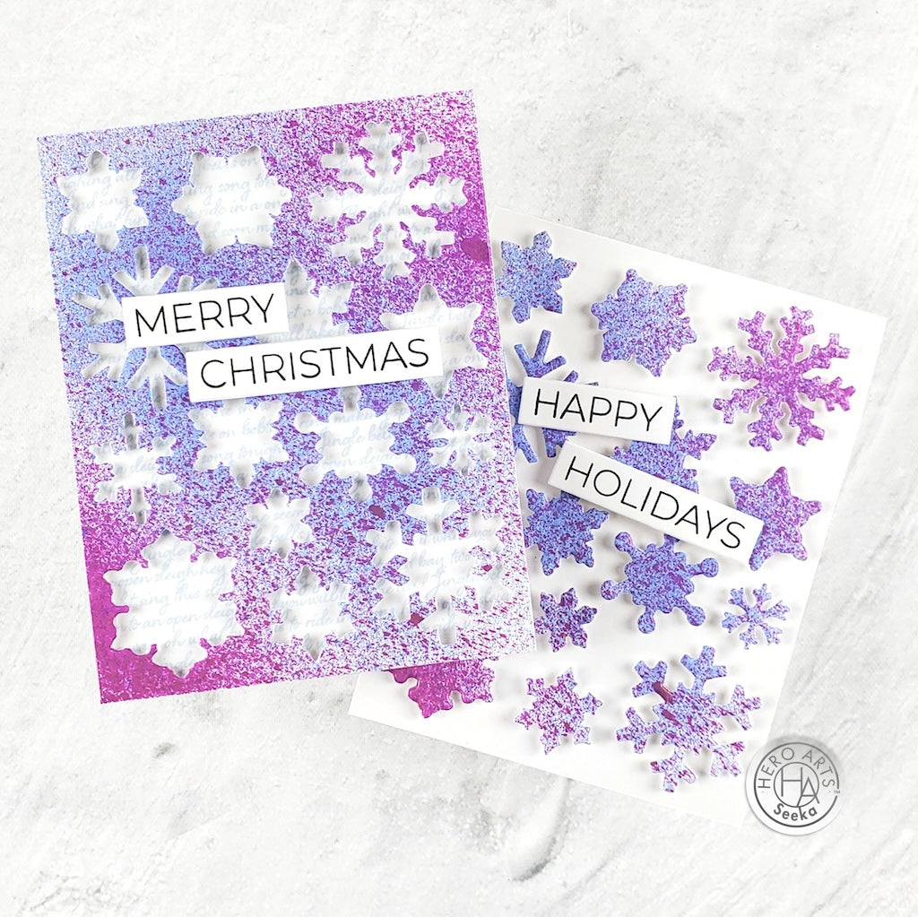 Hero Arts - Snowflake Patterned Cover Plate (F)