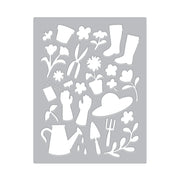 Hero Arts - Gardening Tools & Flowers Cover Plate Die from the In The Garden Collection